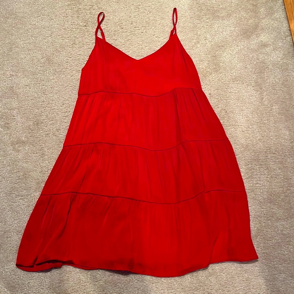 Red Tiered Sun Dress